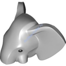 Деталь Лего Голова Слона Цвет Светло-Серый