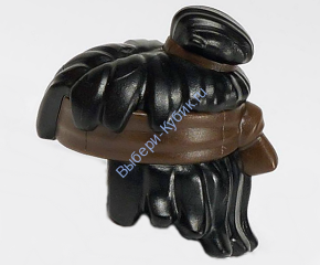 Деталь Лего Парик Цвет Черный