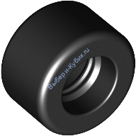 Деталь Лего Шина 14 Мм D х 9 Мм Гладкая Малая Цвет Черный