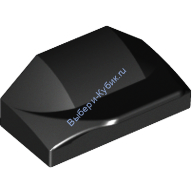 Деталь Лего Кубик Модифицированный 1 x 2 x 2/3 Без Штырьков Наконечник Крыла Цвет Черный