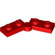 Деталь Лего Петля Пластина 1 х 4 Поворотная Верх / База Цвет Красный
