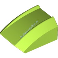 Деталь Лего Скос Закругленный 2 х 2 Без Штырьков Цвет Лайм