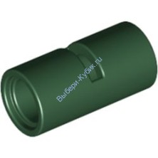 Деталь Лего Техник Пин Коннектор Круглый 2L Гладкий С Разрезом Цвет Темно-Зеленый
