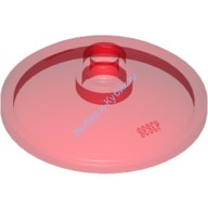 Деталь Лего Тарелка 3 х 3 Перевернутая Цвет Прозрачно-Красный