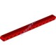 Деталь Лего Техник Бим 1 х 15 Толстый Цвет Красный