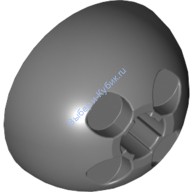 Деталь Лего Цилиндр Полусфера 3 х 3 Цвет Темно-Серый