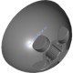 Деталь Лего Цилиндр Полусфера 3 х 3 Цвет Темно-Серый