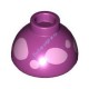Деталь Лего Кубик С Рисунком Круглый 1 1/2 x 1 1/2 x 2/3 Купол Цвет Маджента