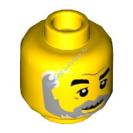 Деталь Лего Голова Минифигурки Цвет Желтый