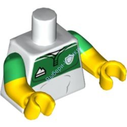 Деталь Лего Торс С Рисунком Цвет Белый