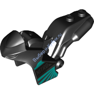 Деталь Лего Корпус Спортивного Мотоцикла С Рисунком Цвет Черный