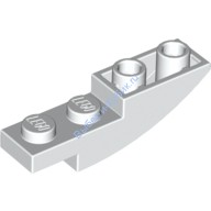Деталь Лего Скос Изогнутый 4 х 1 Перевернутый Цвет Белый