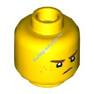Деталь Лего Голова Минифигурки Двусторонняя Цвет Желтый