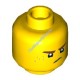 Деталь Лего Голова Минифигурки Двусторонняя Цвет Желтый