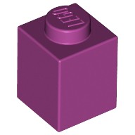 Кубик 1 х 1, Цвет: Маджента