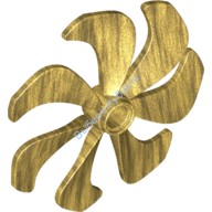 Деталь Лего Пропеллер 7 Лопастей 6 Диаметр Цвет Перламутрово-Золотой