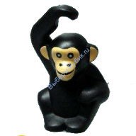 Деталь Лего Обезьяна Шимпанзе Цвет Черный