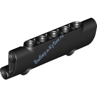 Деталь Лего Техник Панель Изогнутая 7 х 3 С 2 Отверстиями Цвет Черный