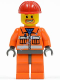 Минифигурка Лего Сити - Рабочий-строитель