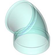 Деталь Лего Труба Изогнутая 45 Цвет Прозрачно-Голубой