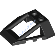 Деталь Лего Лобовое Стекло 4 х 4 Клетка Цвет Черный