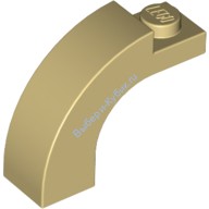 Деталь Лего Арка 1 х 3 х 2 Закругленный Верх Цвет Песочный