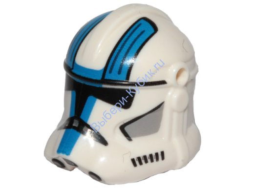 Деталь Лего Шлем С Рисунком Цвет Белый