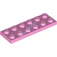 Деталь Лего Пластина 2 х 6 Цвет Ярко-Розовый
