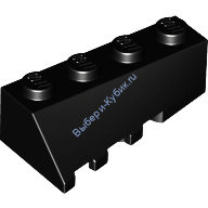 Деталь Лего Клин 4 х 2 Скошенный Правый Цвет Черный