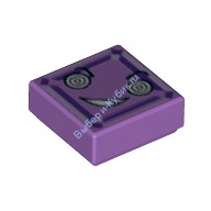 Деталь Лего Плитка 1 х 1 с Мордочкой Цвет Умеренно-Лавандовый