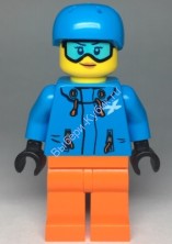 Минифигурка Лего Сити - Женщина-лыжница