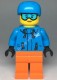 Минифигурка Лего Сити - Женщина-лыжница
