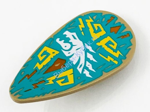 Деталь Лего Щит С Рисунком Цвет Темно-Песочный