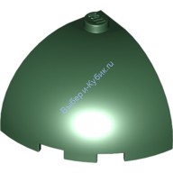 Деталь Лего Кубик Круглый Угол 3 х 3 х 2 Верх Купола Цвет Темно-Зеленый