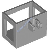 Деталь Лего Корзина Крана / Лифта 2 х 3 х 2 С Блокирующимися Шарнирами Цвет Светло-Серый