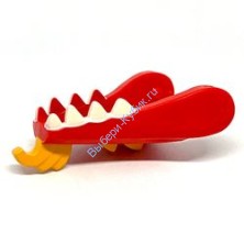 Деталь Лего Голова Дракона Лего Нижняя Челюсть Цвет Красный