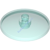 Деталь Лего Тарелка (Радар) 4 х 4 Перевернутая С Закрытым Штырьком Цвет Прозрачно-Голубой