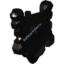 Деталь Лего Щит Минифигурки Пятиугольный Цвет Черный