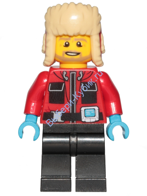 Минифигурка Лего Сити - Arctic Photographer / Biologist