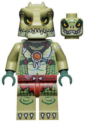 Минифигурка Лего Легенды Чимы Crocodile Warrior 2