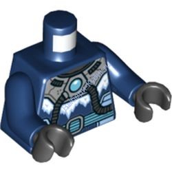 Деталь Лего Торс С Рисунком Цвет Темно-Синий