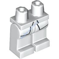 Деталь Лего Ноги С Рисунком Цвет Белый