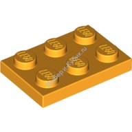 Деталь Лего Пластина 2 х 3 Цвет Ярко-Светло-Оранжевый