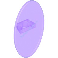 Деталь Лего Щит Минифигурки Овальный Цвет Прозрачно-Фиолетовый