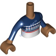 Деталь Лего Торс Мини Долл Френдс С Рисунком Цвет Карамельный