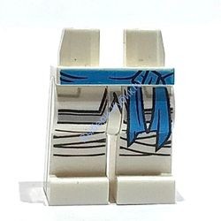 Деталь Лего Ноги С Рисунком Цвет Белый