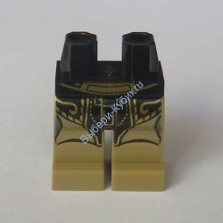 Деталь Лего Ноги С Рисунком Цвет Черный