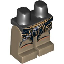 Деталь Лего Ноги С Рисунком Цвет Черный