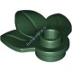 Деталь Лего Пластина Круглая 1 Х 1 С 3 Листьями Цвет Темно-Зеленый