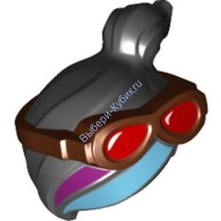 Деталь Лего Волосы Минифигурки Цвет Черный